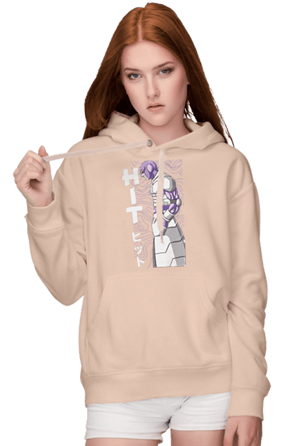 Women's hoodie with prints Dragon Ball Frieza. Anime, dragon ball, frieza, manga, tv series. 2070702