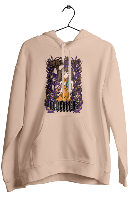 Women's hoodie with prints Seven Deadly Sins Diane. Adventures, anime, comedy, diana, diane, fantasy, manga, seven deadly sins. 2070702