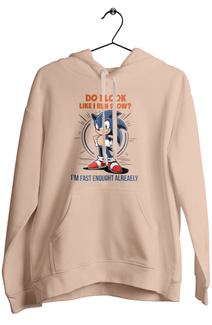 Women's hoodie with prints Sonic the Hedgehog. Comic, hedgehog, mascot, multisterial, sega, sonic, sonic the hedgehog, video game. 2070702