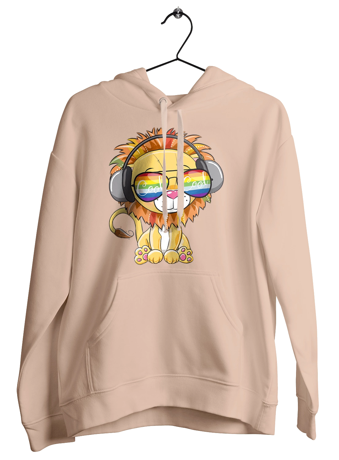 Lion In Glasses And Headphones