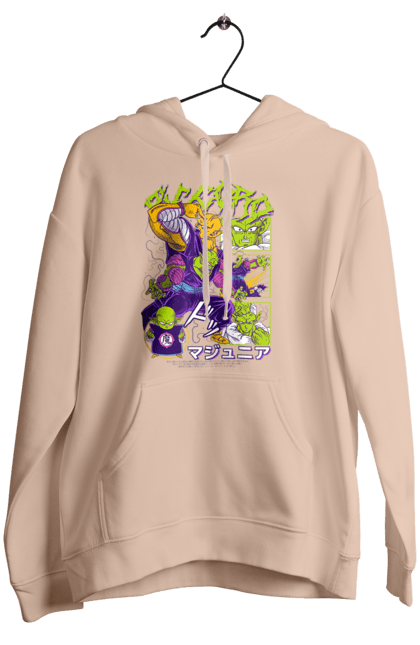 Women's hoodie with prints Dragon Ball Piccolo Daimao. Anime, dragon ball, goku, manga, piccolo, piccolo daimao, tv series, vegeta. 2070702