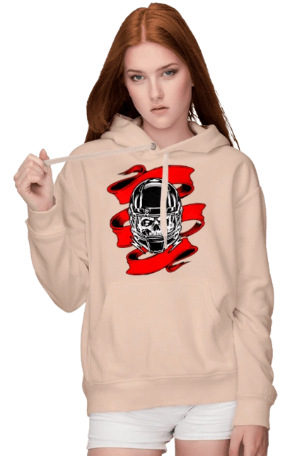 Череп в мотошлеме