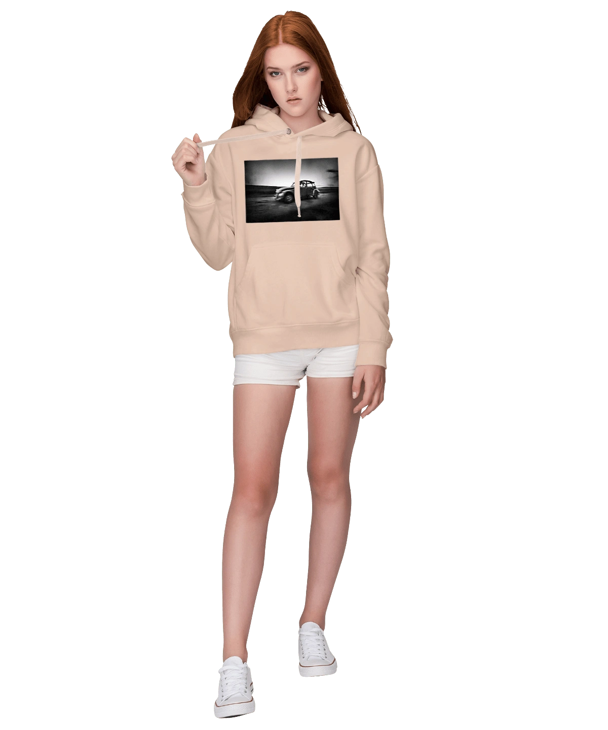 Retro car black and white