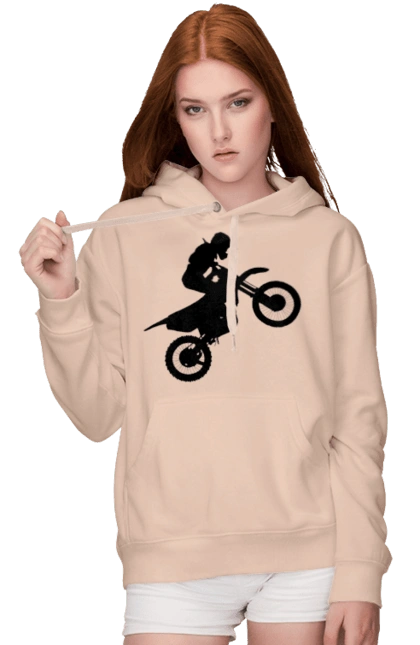 Silhouette Of A Motorcyclist