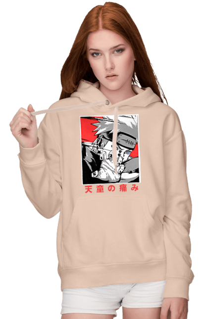 Women's hoodie with prints Naruto Yahiko. Akatsuki, anime, character, manga, naruto, ninja, pain, tv series, yahiko. 2070702