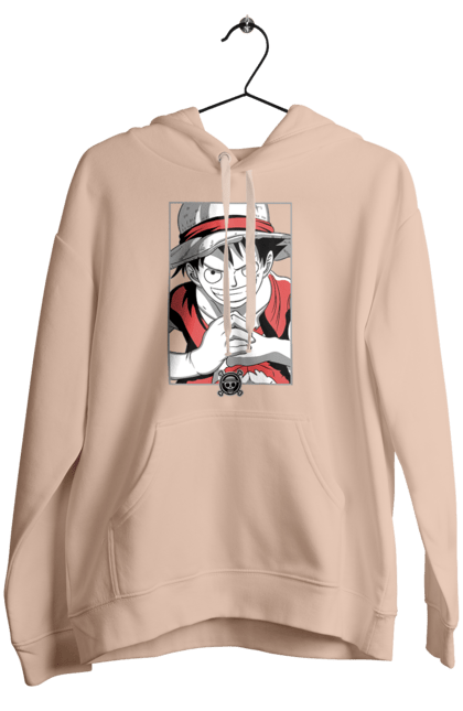 Women's hoodie with prints One Piece Luffy. Anime, luffy, manga, monkey de luffy, one piece, pirates. 2070702