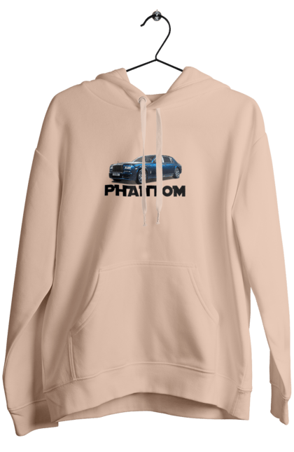 Жіноче худі з принтом "Ролс ройс". Авто, автомобіль, люкс клас, ролс ройс, седан, фантом. 2070702