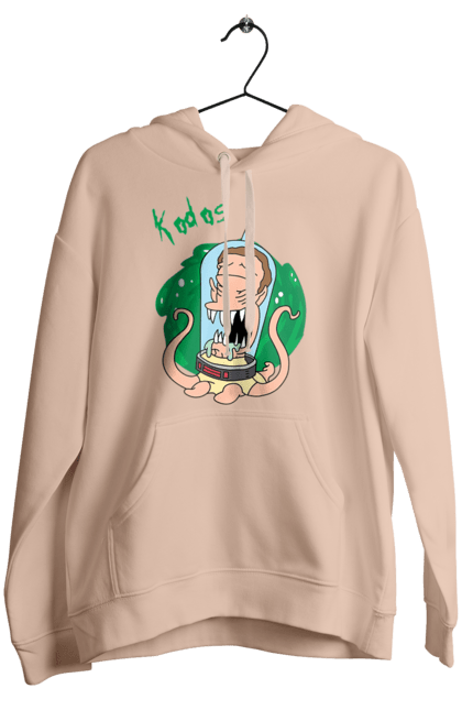 Women's hoodie with prints Rick and Morty. Adventures, black humor, cartoon, rick, rick and morty, sci-fi, tragicomedy. 2070702