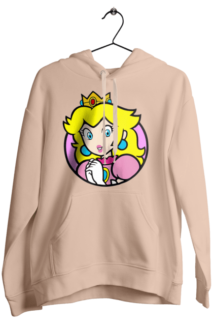 Women's hoodie with prints Mario Bros. Princess Peach. Character, game, mario, mario bros, nintendo, princess peach, super mario bros. 2070702