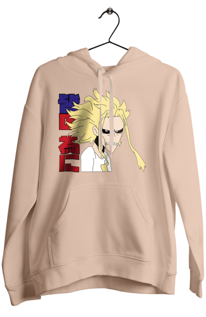 Жіноче худі з принтом "Моя академія героїв Всемогутній". All might, my hero academia, yagi toshinori, академія юей, аніме, всемогутній, манга, моя геройська академія, один за всіх, тошинорі ягі. 2070702