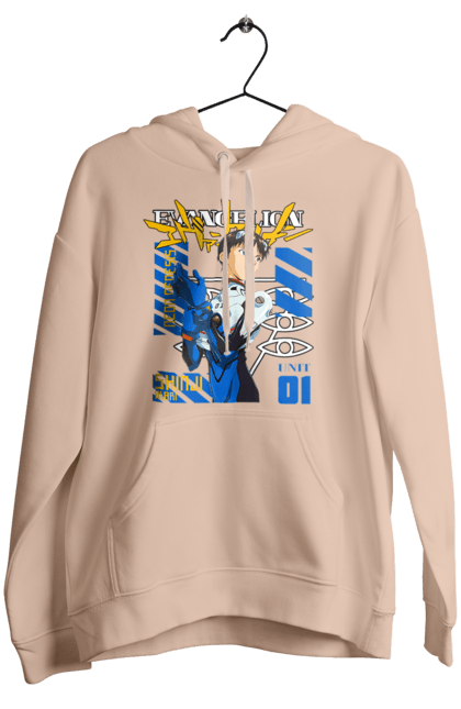 Жіноче худі з принтом "Evangelion". Аніме, єва, євангеліон, манга, нерв. Funkotee