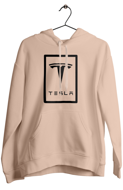 Women`s hoodie with prints Tesla. Tesla. 2070702