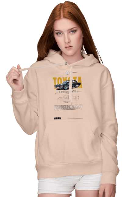 Women's hoodie with prints Toyota Corona. Auto, automobile, car, corona, toyota, toyota corona. 2070702