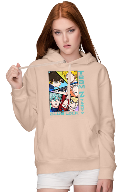 Women's hoodie with prints Blue Lock. Anime, blue lock, blue prison, manga, sport, sports anime. 2070702