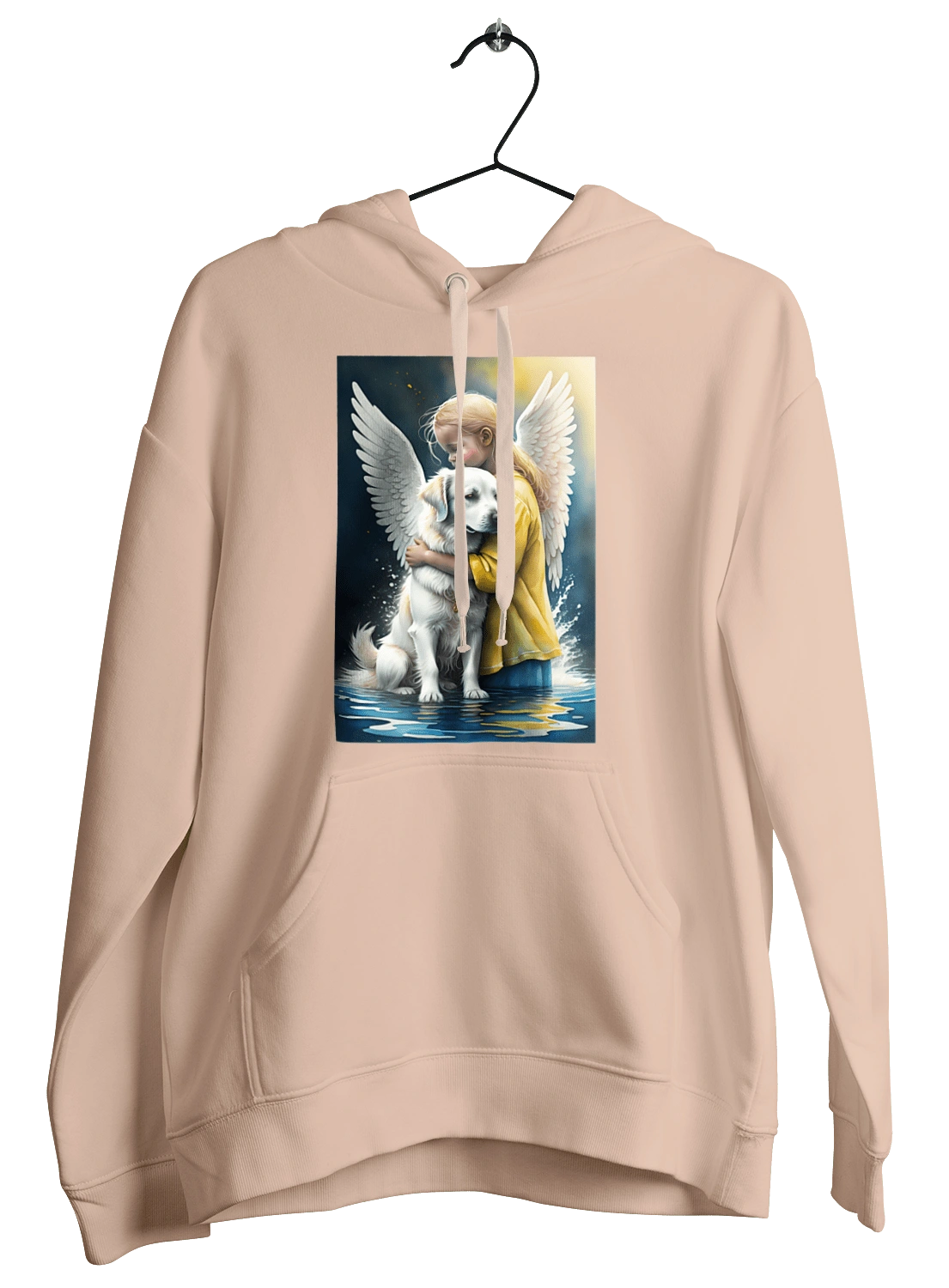 Girl and dog angel [memorial to dead animals]