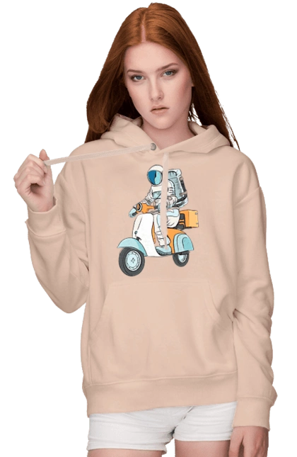 Astronaut on a motorcycle