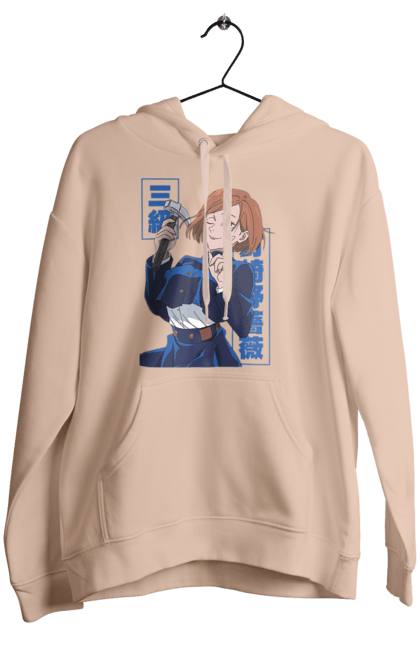 Women's hoodie with prints Jujutsu Kaisen Nobara. Anime, dark fantasy, jujutsu kaisen, magic battle, manga, mystic, nobara, nobara kugisaki. 2070702