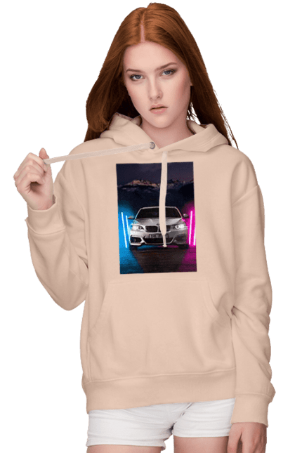 Жіноче худі з принтом "БЕХА". Беха, в машину, красота, птн пнх, фонарі. 2070702