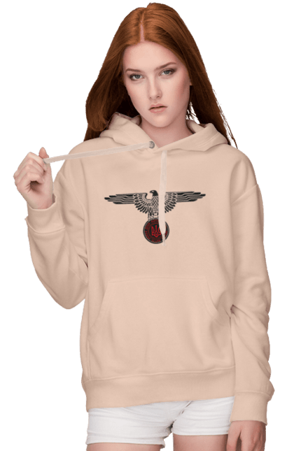 Жіноче худі з принтом "Орел і Український Герб". Герб, герб україни, орел, патріотичне, україна, українська символіка, українське. 2070702