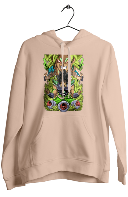 Women's hoodie with prints Dragon Ball Broly. Anime, broly, dragon ball, manga, tv series. 2070702