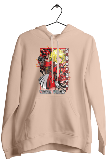 Women's hoodie with prints Lycoris Recoil Chisato Nishikigi. Agent, anime, chisato nishikigi, lycoris recoil, manga. 2070702