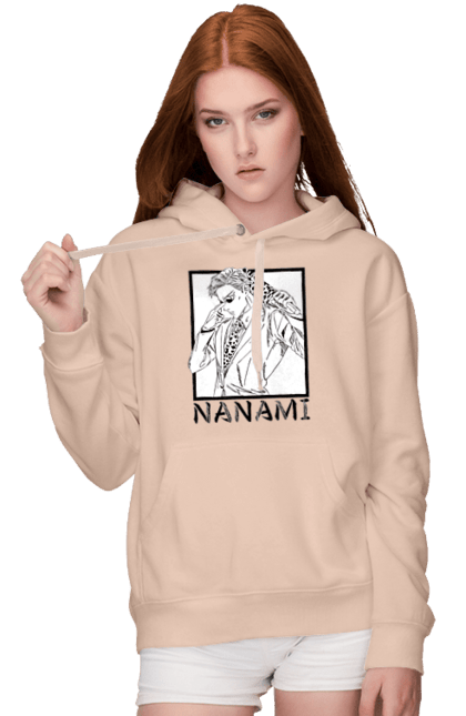 Жіноче худі з принтом "Нанамі". Аніме, кенто нанамі, магічна битва, манга, нанамі. PrintMarket - інтернет-магазин одягу та аксесуарів з принтами плюс конструктор принтів - створи свій унікальний дизайн