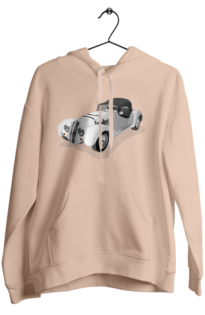 Women`s hoodie with prints Car. Auto, car, classic, old, old machine. 2070702