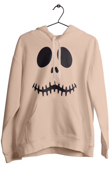 Women's hoodie with prints Halloween pumpkin face. Costume, halloween, holiday, october, october 31, pumpkin, scary, sweets, trick or treat. 2070702