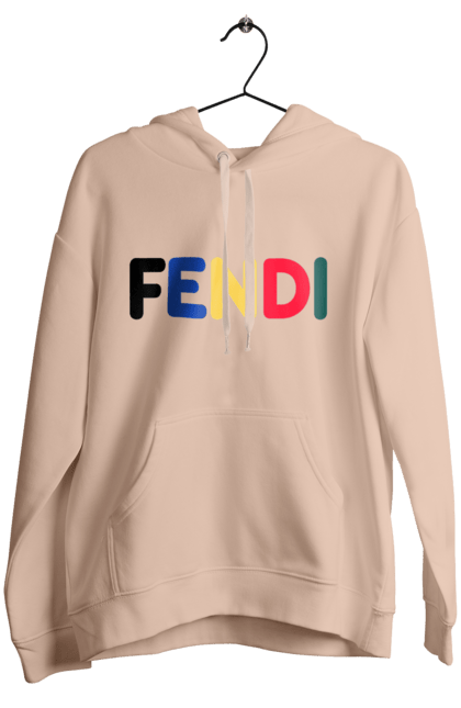 Женское худи с принтом Fendi. Fendi, lvmh, бренд, дом моды, италия, люкс, мода, одежда, сумка, фенди. 2070702