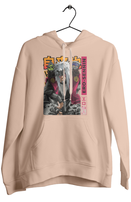 Women's hoodie with prints Naruto Jiraiya. Anime, hokage, jiraiya, manga, naruto, shinobi, shonen. 2070702