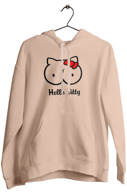 Women`s hoodie with prints Hello kitty. Beauty, hello, hello kitty, kitty, matured. 2070702