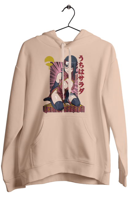 Women's hoodie with prints Boruto Sarada Uchiha. Anime, boruto, manga, sarada uchiha, tv series, uchiha. 2070702