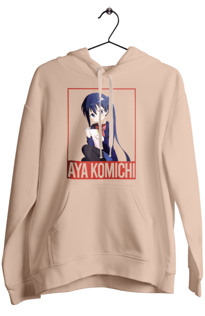 Women's hoodie with prints Kiniro Mosaic Aya Komichi. Anime, aya komichi, gold mosaic, kiniro mosaic, kinmoza, manga. 2070702