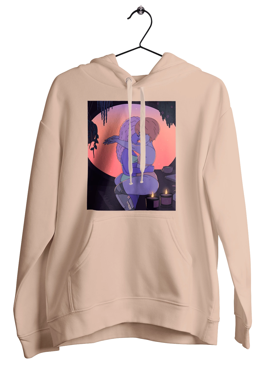 Purple Girls Hugging