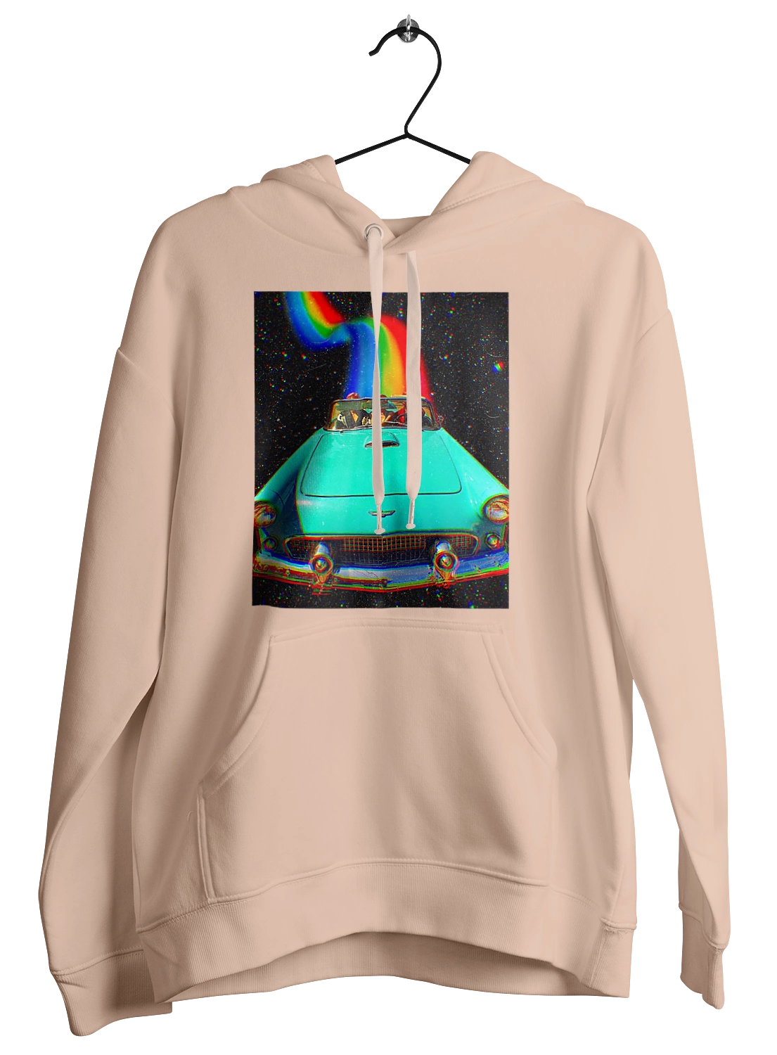 Picture, a car in space