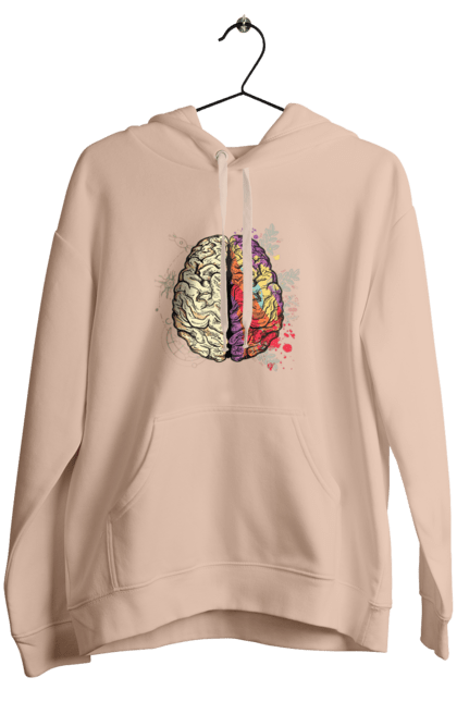 Жіноче худі з принтом "Творчість та логіка". Бінарний, біткоїн, біткойн, валюта, гроші, крипто, наука, програміст, программист, творчество, техно, хакер, художник, цветной. 2070702