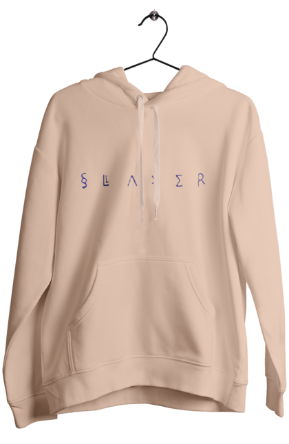 Women's hoodie with prints Slayer. Groove metal, group, metal band, music, nu metal, scull, slayer, speed metal, thrash metal. 2070702