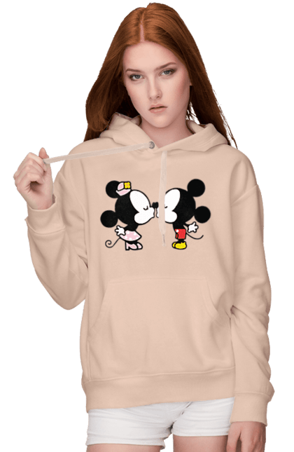 Жіноче худі з принтом "38". Mickey mouse, minnie mouse, дісней, міккі, міккі маус, мінні маус, мультфільм. 2070702