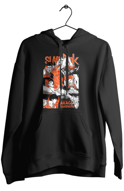 Women's hoodie with prints Slam Dunk Takenori Akagi. Anime, basketball, comedy, manga, school, shonen, slam dunk, sports anime, takenori akagi. 2070702