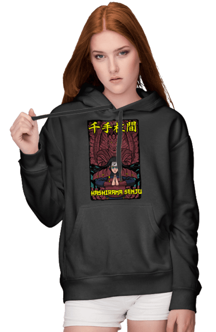 Women's hoodie with prints Naruto Hashirama. Anime, character, hashirama, hashirama senju, hokage, manga, naruto, ninja, tv series. 2070702