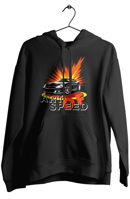 Жіноче худі з принтом "Швидкість". Авто, автомобіль, гонка, швидкість. 2070702