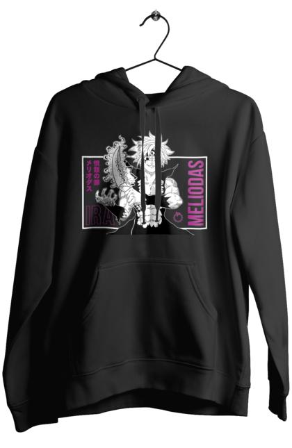 Women's hoodie with prints Seven Deadly Sins Meliodas. Anime, dragon sin, manga, meliodas, seven deadly sins. 2070702