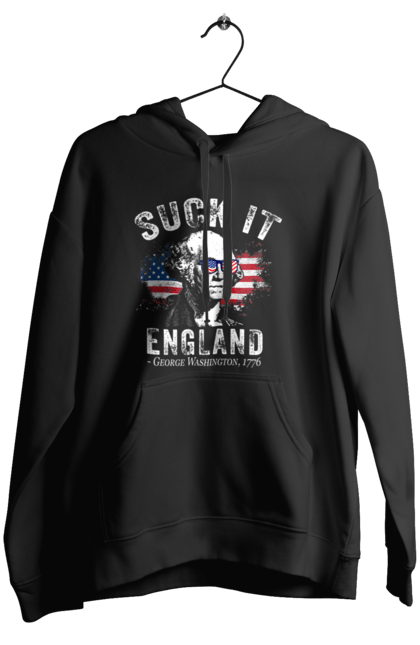 Women's hoodie with prints Suck It, England. American spirit, england, george washington, independence, meme, patriotism, sarcasm, usa. 2070702