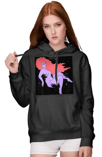 Фіолетова Дівчина В Чорній Дирі