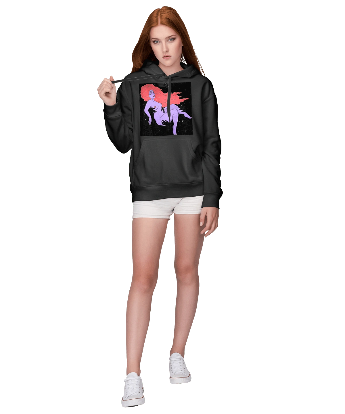 Фіолетова Дівчина В Чорній Дирі