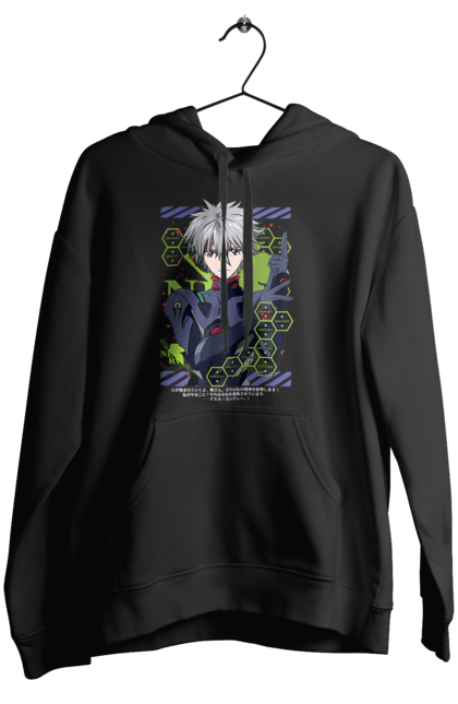 Women's hoodie with prints Evangelion Kaworu. Anime, evangelion, eve, kaworu, kaworu nagisa, manga, neon genesis evangelion, nerve, tv series. 2070702