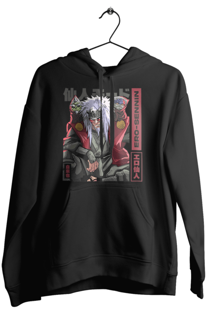 Women's hoodie with prints Naruto Jiraiya. Anime, hokage, jiraiya, manga, naruto, shinobi, shonen. 2070702