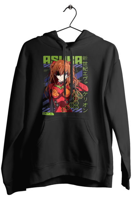 Women's hoodie with prints Evangelion Asuka. Anime, asuka, asuka langley sorry, eva 02, evangelion, eve, kaoru, manga, ray, shinji. 2070702