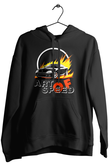 Жіноче худі з принтом "Автомобіль у вогні". Авто, автомобіль у вогні, гонка, дрейф, спорт, спортивна машина, швидкість. 2070702