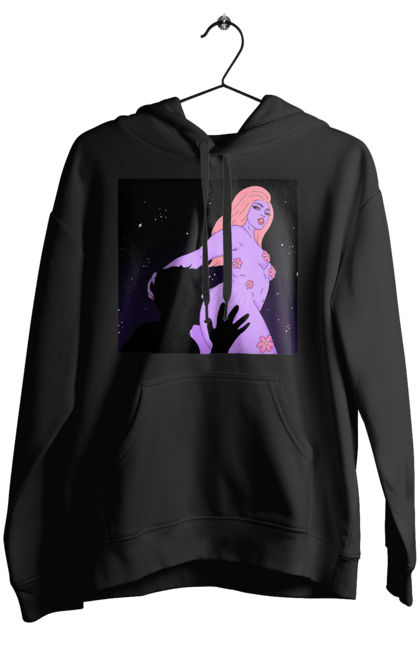 Жіноче худі з принтом "Фіолетова Дівчина". Дівчина, тіло. 2070702